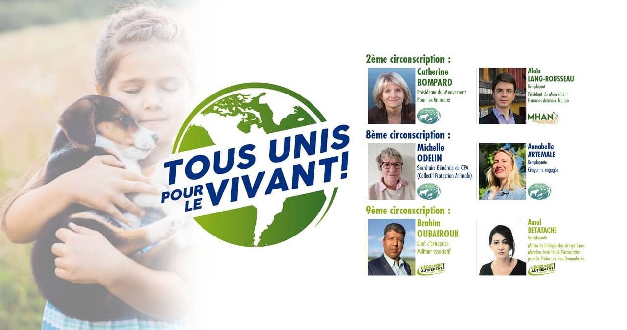 Législatives partielles des Français de l'étranger : le MHAN soutient les candidatures Tous Unis pour le Vivant !